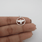Pingente Circulo Vazado 16mm Imagem Espírito Santo