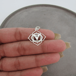 PINGENTE MANDALA CHAKRAS VAZADO 21MM