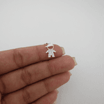Berloque Menino Roupa Mini Zirconia Cristal