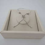 Pulseira para Berloques modelo Gravatinha com Mickey cravejado