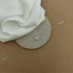 PULSEIRA PEDRA NATURAL BRUTA QUARTZO TRANSPARENTE CORRENTE ELOS COM EXTENSOR