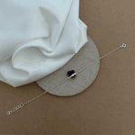 PULSEIRA PEDRA NATURAL BRUTA AMETISTA CORRENTE ELOS COM EXTENSOR