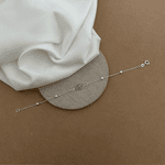 PULSEIRA MÃO DE FÁTIMA 4 BOLINHAS PEQUENAS ELOS ALONGADOS 19CM