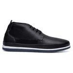 Bota Casual Masculina Couro Liso CNS Preto 