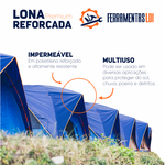 Lona Capa Caminhão Proteção Uva 3x2 Azul Barraca Camping Ldi