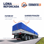 Lona Capa Caminhão Proteção Uva 3x2 Azul Barraca Camping Ldi