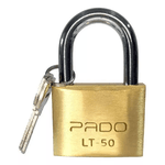 Cadeado Pado Latao 50mm Segredo Unico Mesma Chave Dourado