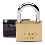 Cadeado Pado Latao 50mm Segredo Unico Mesma Chave Dourado