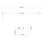 Enxadinha Tramontina Em Aço Com Cabo De Madeira 60 Cm