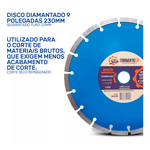 Disco Corte Diamantado 9 230mm Segmentado Ferramentas Ldi