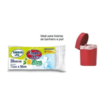 Saco De Lixo Repelente 34X38CM Para Pia E Banheiro 50 Unidades Embalixo