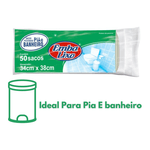 Sacos de Lixo Para Banheiro 34X38CM 50 Unidades Embalixo