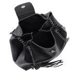 Bolsa Feminina Preto Elegante Alça de Corrente Grande Santucci