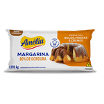 MARGARINA 80% AMELIA BOLO, MASSA E CREME 1,010 KG 