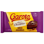Barra de Chocolate Meio Amargo 1kg Garoto
