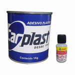 Adesivo Plastico Cinza com Catalisador 1kg Carplast - Maxi Rubber