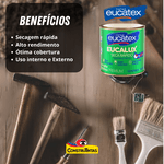 Esmalte Sintético Brilhante Prêmium 900ml - EUCALUX SECA RÁPIDO - EUCATEX