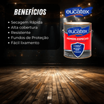 Fundo Branco Fosco Madeira Nivelador 3,6L - EUCATEX