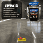 Tinta Acrílica para Piso Semiacetinado Prêmium 3,6 Litros - ULTRA PISO GRAFENO - EUCATEX