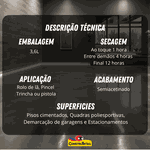 Tinta Acrílica para Piso Semiacetinado Prêmium 3,6 Litros - ULTRA PISO GRAFENO - EUCATEX