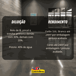 Tinta Acrílica para Piso Semiacetinado Prêmium 3,6 Litros - ULTRA PISO GRAFENO - EUCATEX