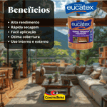 VERNIZ TINGIDOR BRILHANTE PARA MADEIRA 3,6L - EUCATEX