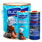 KIT Esmalte PU para Piscina de Azulejo 4,5 Litros - Branco - EUCATEX