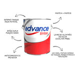 Kit Esmalte Epóxi Branco 3,6L + Parte B | Uso em Água Potável - ADVANCE