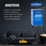Tinta Acrílica Fosco Branco Emborrachada Eucatex Máxima Proteção 18L