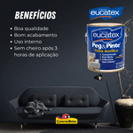 Tinta Acrílica Fosca Econômica 3,6 Litros - EUCATEX - PEG & PINTE