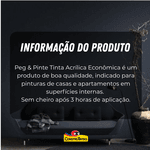 Tinta Acrílica Fosca Econômica 3,6 Litros - EUCATEX - PEG & PINTE