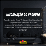 Tinta Acrílica Fosca Standard 18 Litros - EUCATEX RENDIMENTO EXTRA
