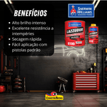 KIT Verniz PU 6100 750ml + Endurecedor 610 150ml - Médio Sólidos - LAZZURIL SHERWIN WILLIAMS