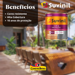 Esmalte Sintético Acetinado Branco 900ml - COR & PROTEÇÃO - SUVINIL