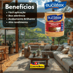 Verniz Brilhante Natural Copal Eucatex 3,6L