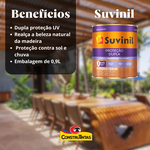 Verniz Fosco Natural Marítimo 900ml - PROTEÇÃO DUPLA - SUVINIL