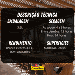 Verniz Fosco Natural Marítimo 3,6 Litros - PROTEÇÃO DUPLA - SUVINIL