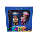 Bonecos de Plástico Zé e Maria - Nas compras acima de R$ 300,00 em produtos Futura ganhe 1 kit Bonecos