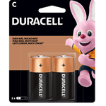 Pilha C Média Duracell Alcalina Cartela c/ 2