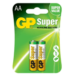 Pilha AA Alcalina GP Super Cartela c/ 2