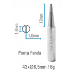 Ponta Para Estação De Solda Fenda 1.6mm Hikari