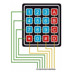 Teclado Membrana Matricial 4x4 16 Teclas