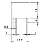 Relê 12V 20A Mini 5 Terminais - 1NA e 1NF TRKM S-Z