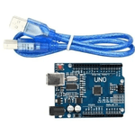 Arduino UNO R3 SMD + Cabo USB 2.0 ATMEGA328P