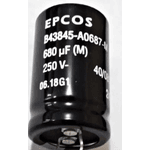 Capacitor Eletrolítico 680uF / 250V