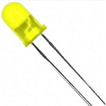 LED Difuso 5mm Amarelo