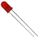 LED Difuso 5mm Vermelho