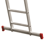 ESCADA EXTENSIVA ALUMINIO 8X2 DEGRAUS BOTAFOGO ESC0617