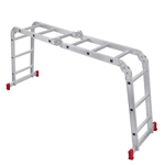 ESCADA ARTICULADA 13 EM 1 ALUMINIO 3X4 DEGRAUS BOTAFOGO ESC0292