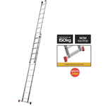 ESCADA EXTENSIVA ALUMINIO 12X2 DEGRAUS BOTAFOGO ESC0621